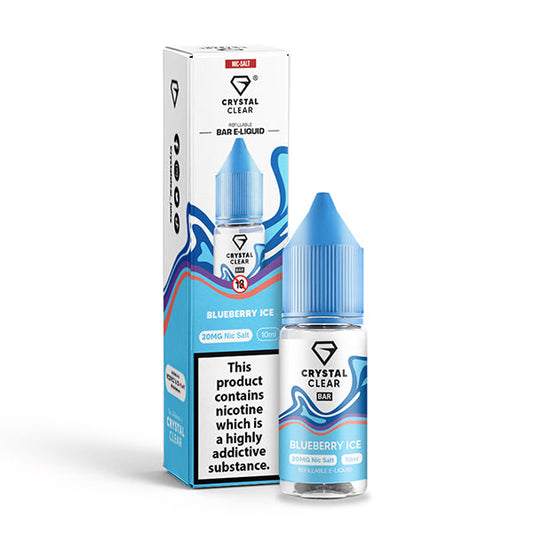 Crystal Clear Blueberry Ice 10ml Nic Salt