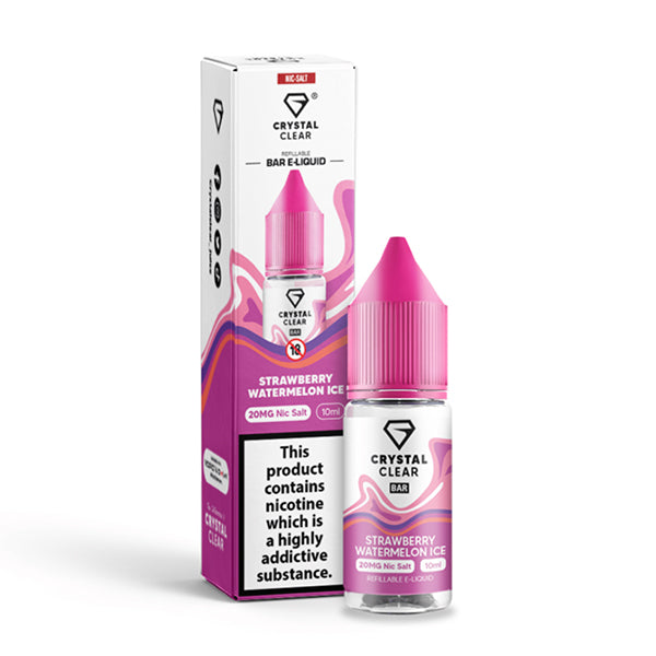 Crystal Clear Strawberry Watermelon Ice 10ml Nic Salt