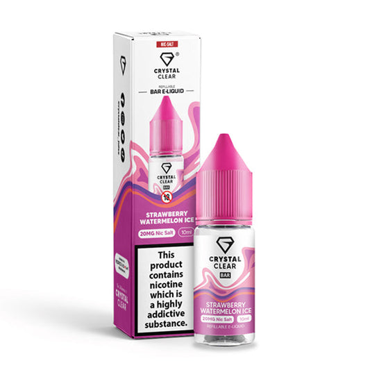 Crystal Clear Strawberry Watermelon Ice 10ml Nic Salt