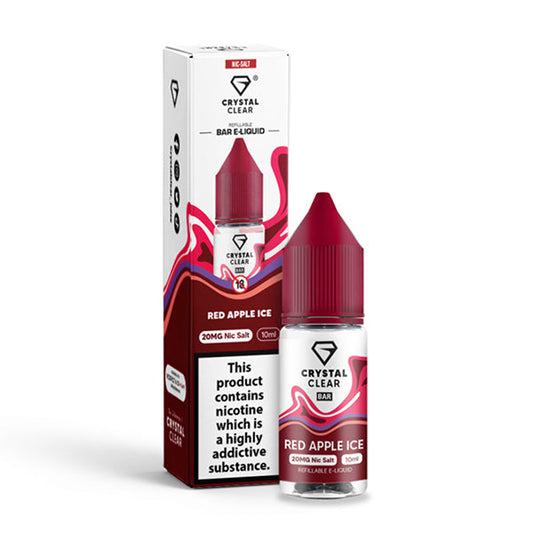 Crystal Clear Red Apple Ice 10ml Nic Salt