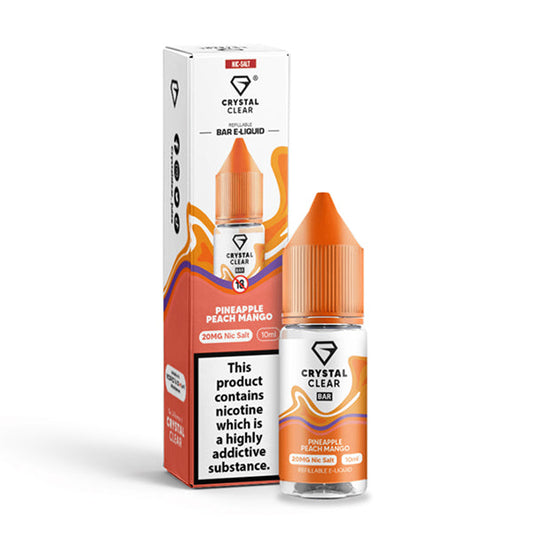 Crystal Clear Pineapple Peach Mango 10ml Nic Salt