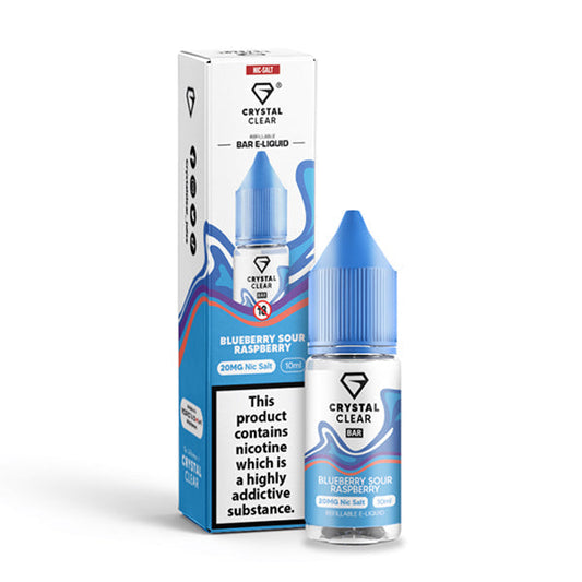 Crystal Clear Blueberry Sour Raspberry 10ml Nic Salt