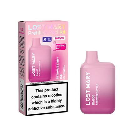 Lost Mary vape device strawberry ice  zoom distro in UK