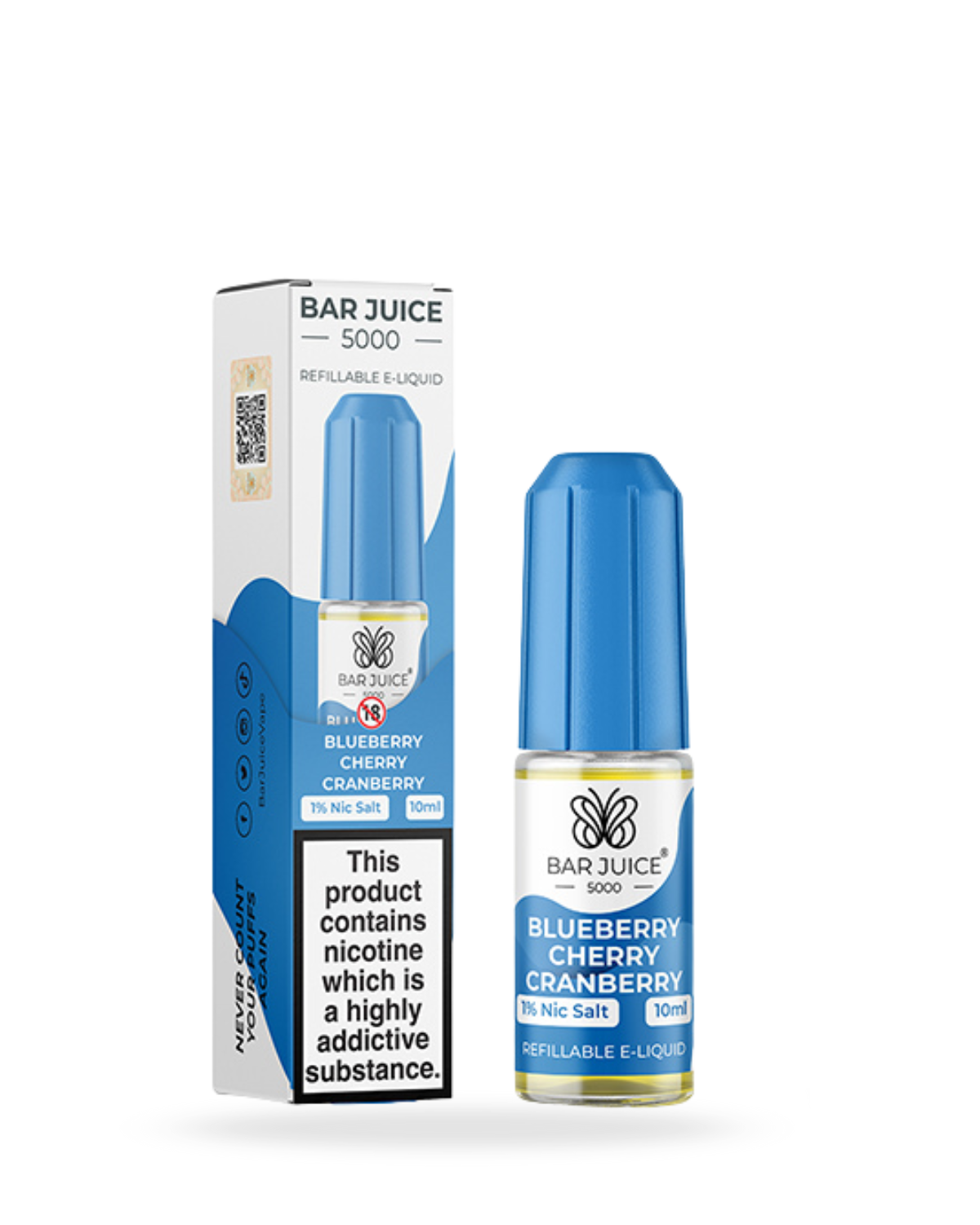 Bar Juice 5000 Blueberry Cherry Cranberry 10ml Nic Salt