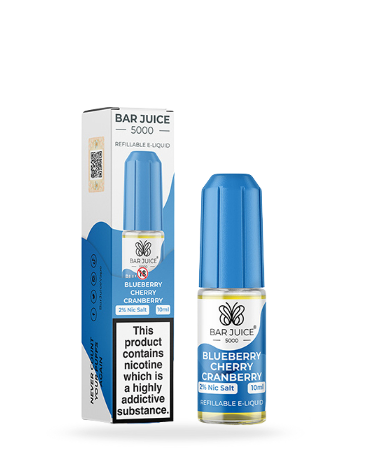 Bar Juice 5000 Blueberry Cherry Cranberry 10ml Nic Salt