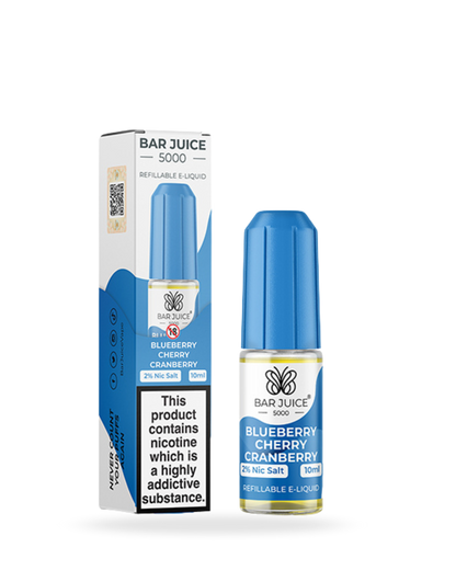 Bar Juice 5000 Blueberry Cherry Cranberry 10ml Nic Salt
