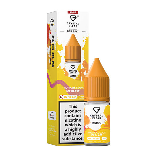 Crystal Clear Tropical Sour Ice Blast 10ml Nic Salt