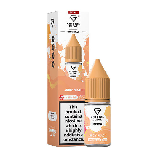 Crystal Clear Juicy Peach 10ml Nic Salt
