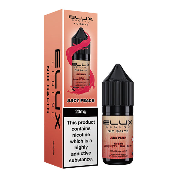 Elux Legend Salts Juicy Peach 10ml Nic Salt