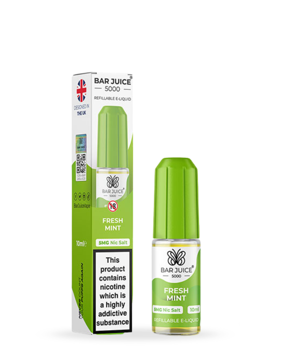 Bar Juice 5000 Fresh Mint 10ml Nic Salt