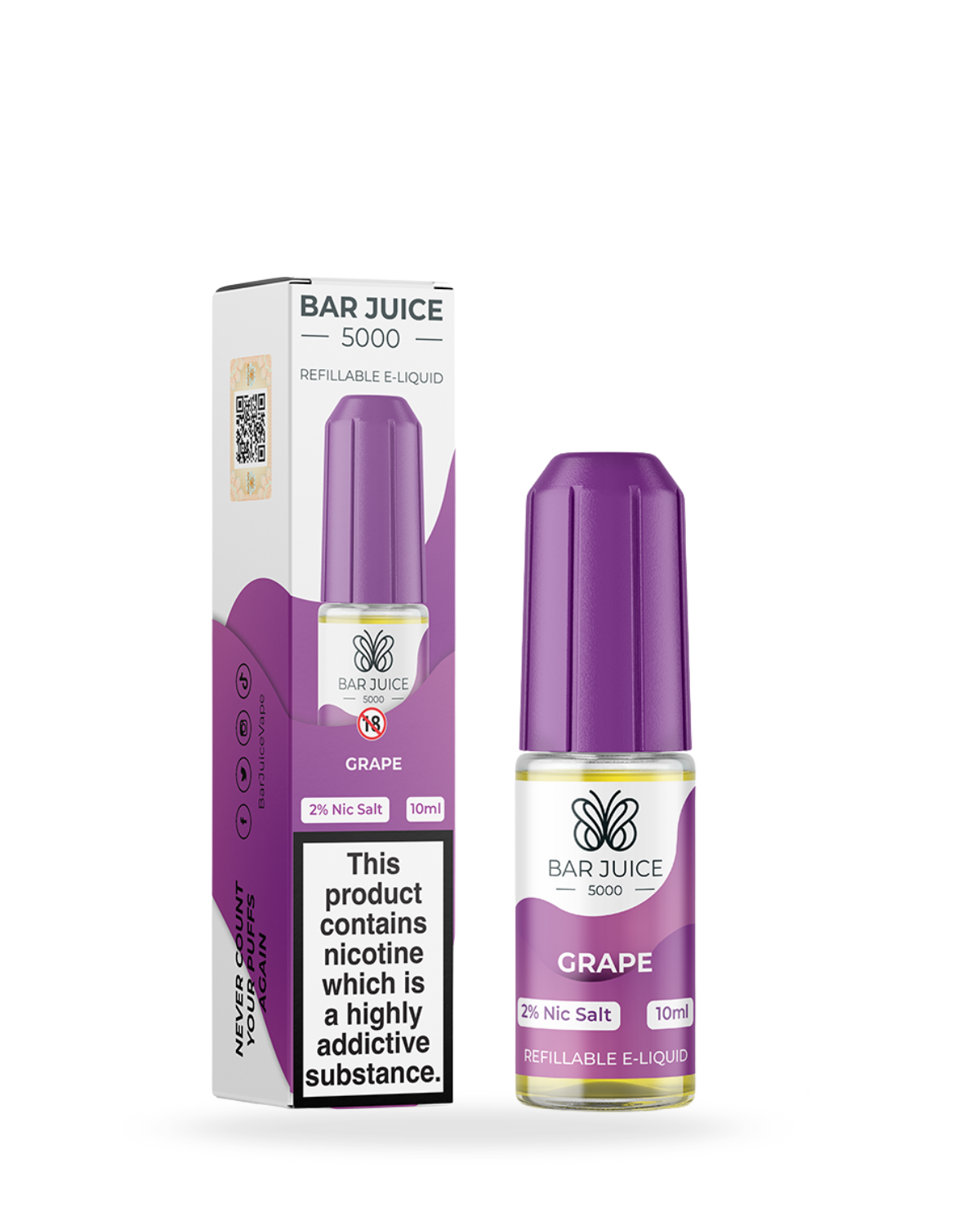 Bar Juice 5000 Grape 10ml Nic Salt