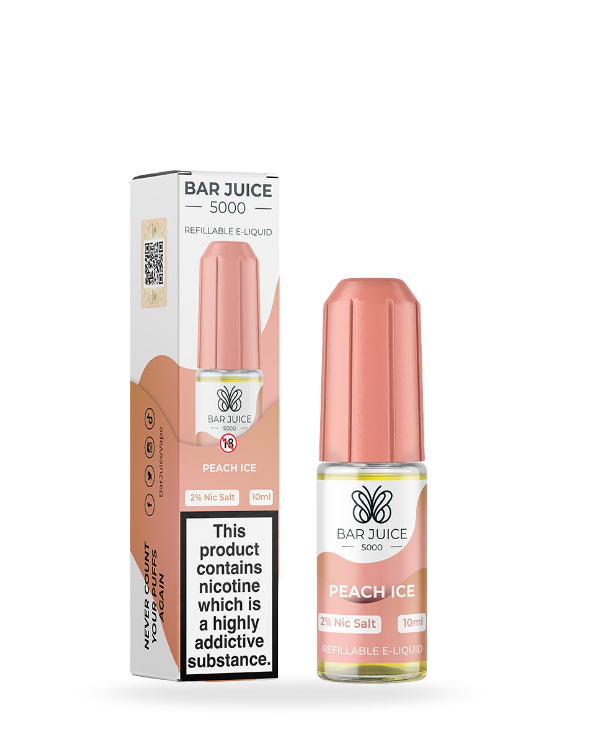 Bar Juice 5000 Peach Ice 10ml Nic Salt