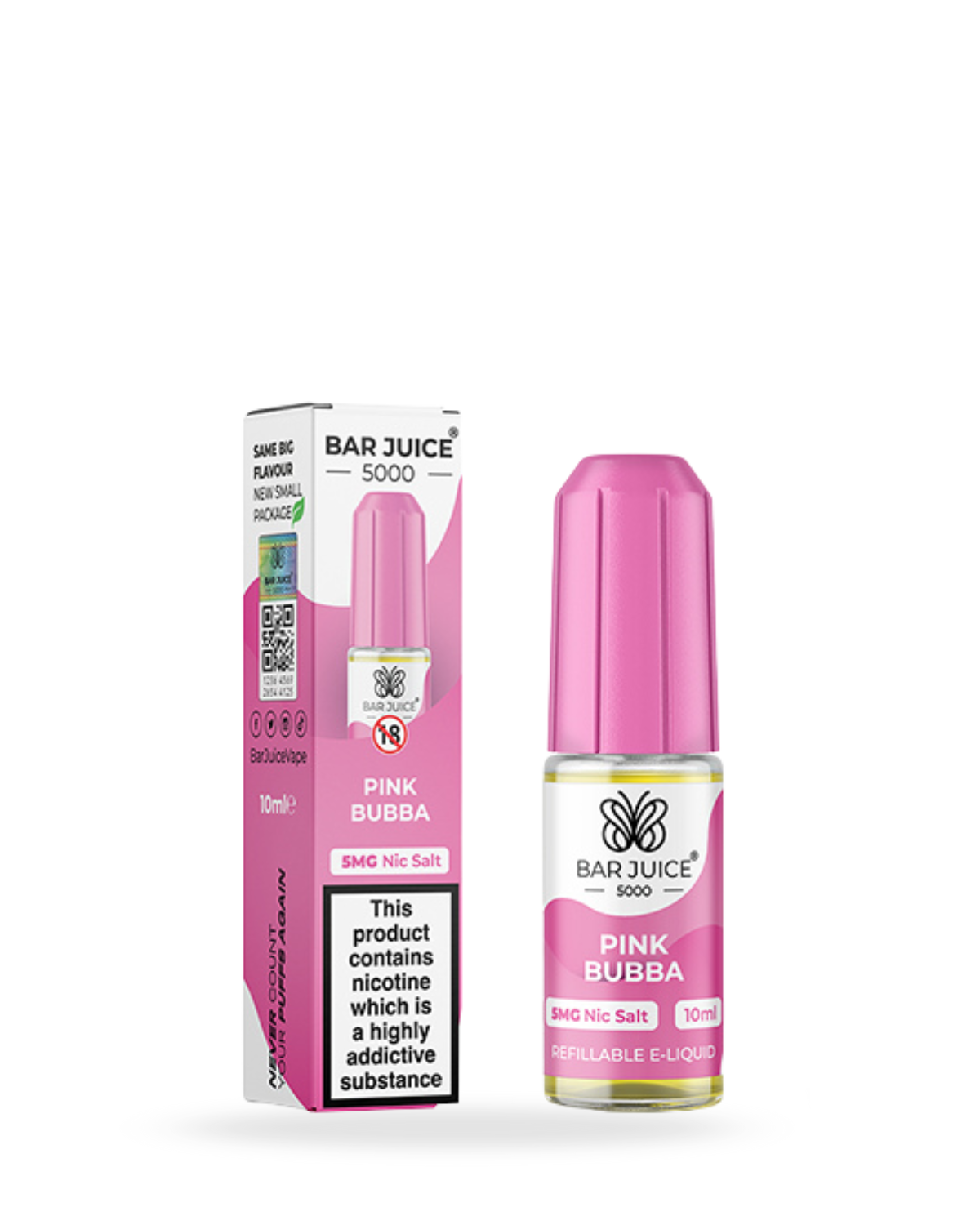Bar Juice 5000 Pink Bubba 10ml Nic Salt