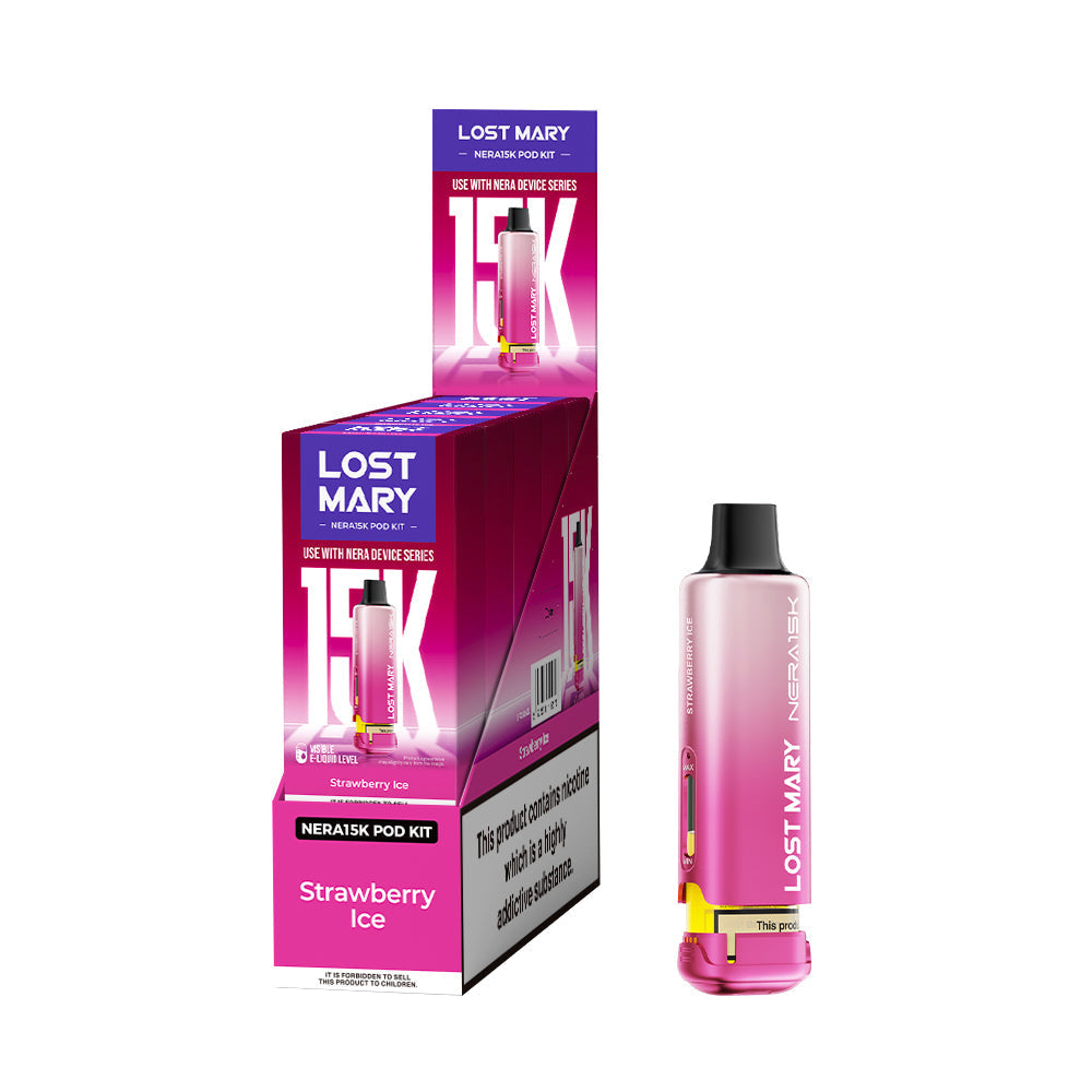 Lost Mary Nera15k Prefilled Pod Strawberry Ice