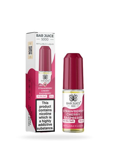 Bar Juice 5000 Strawberry Cherry Raspberry 10ml Nic Salt