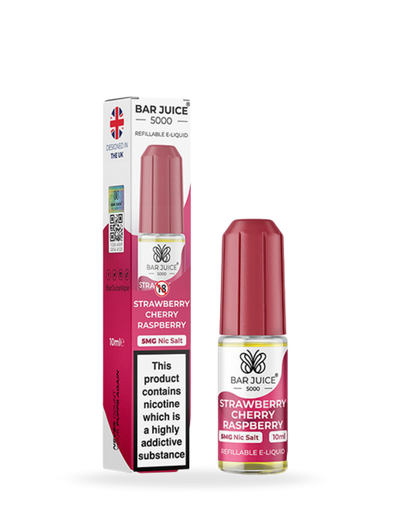 Bar Juice 5000 Strawberry Cherry Raspberry 10ml Nic Salt