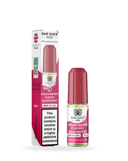 Bar Juice 5000 Strawberry Cherry Raspberry 10ml Nic Salt