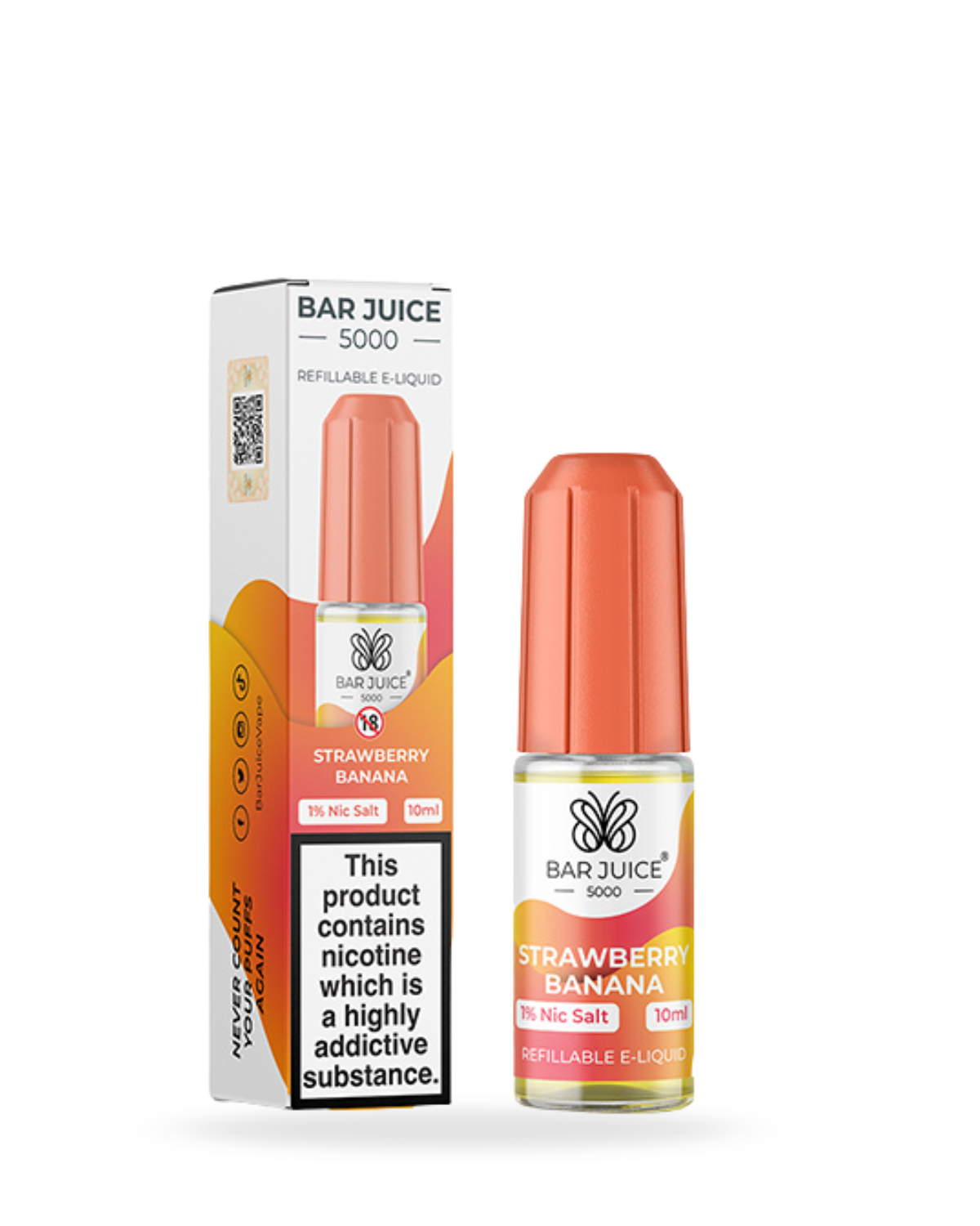 Bar Juice 5000 Strawberry Banana 10ml Nic Salt